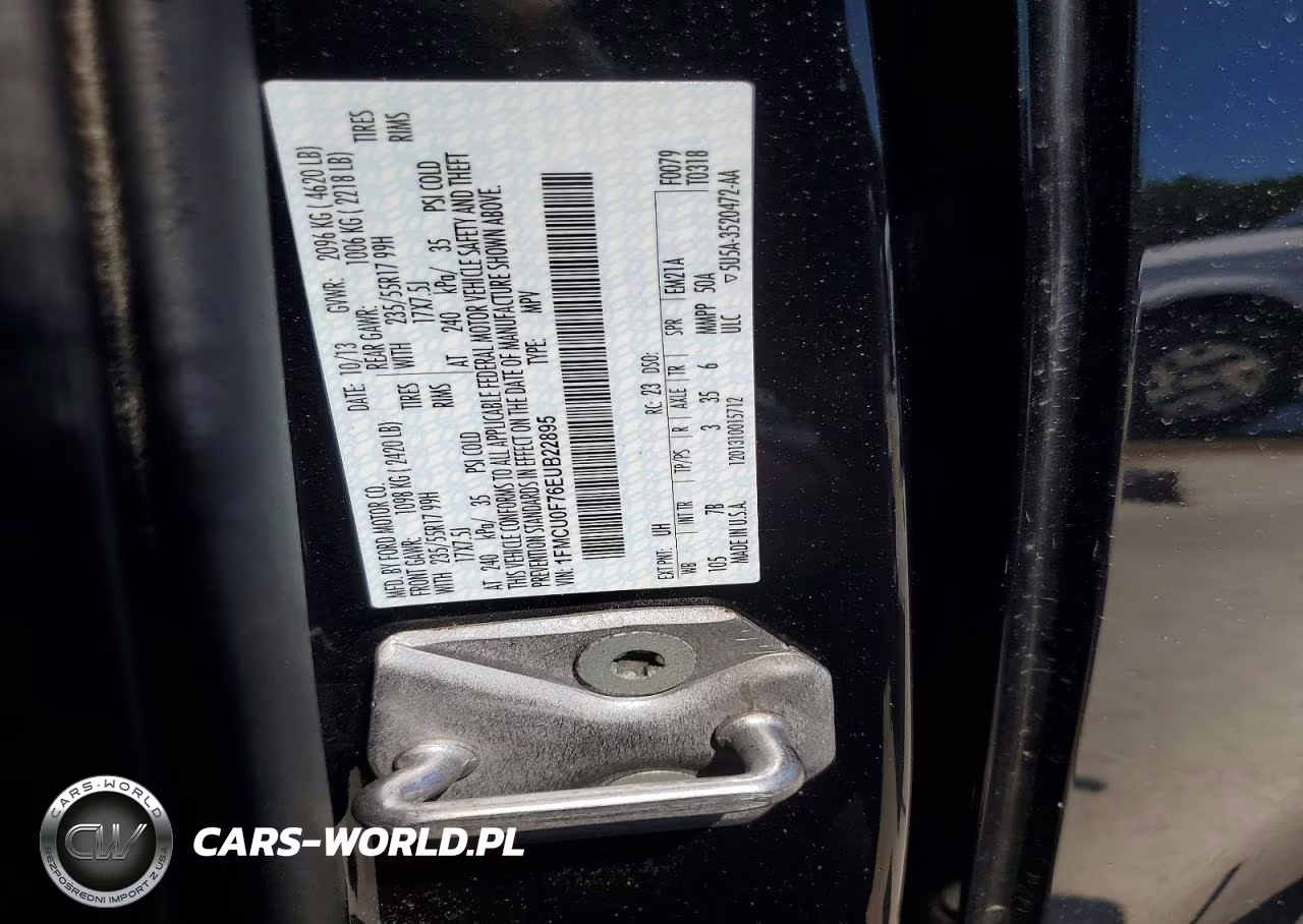 2014 Ford Escape S VIN:1FMCU0F76EUB22895 - 13
