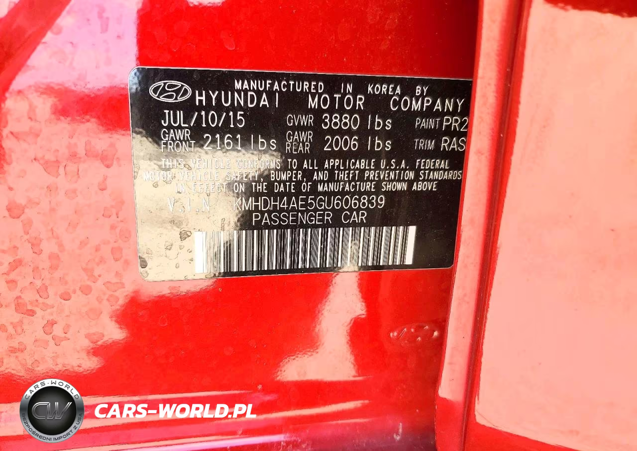 2016 Hyundai Elantra Se VIN:KMHDH4AE5GU606839 - 13