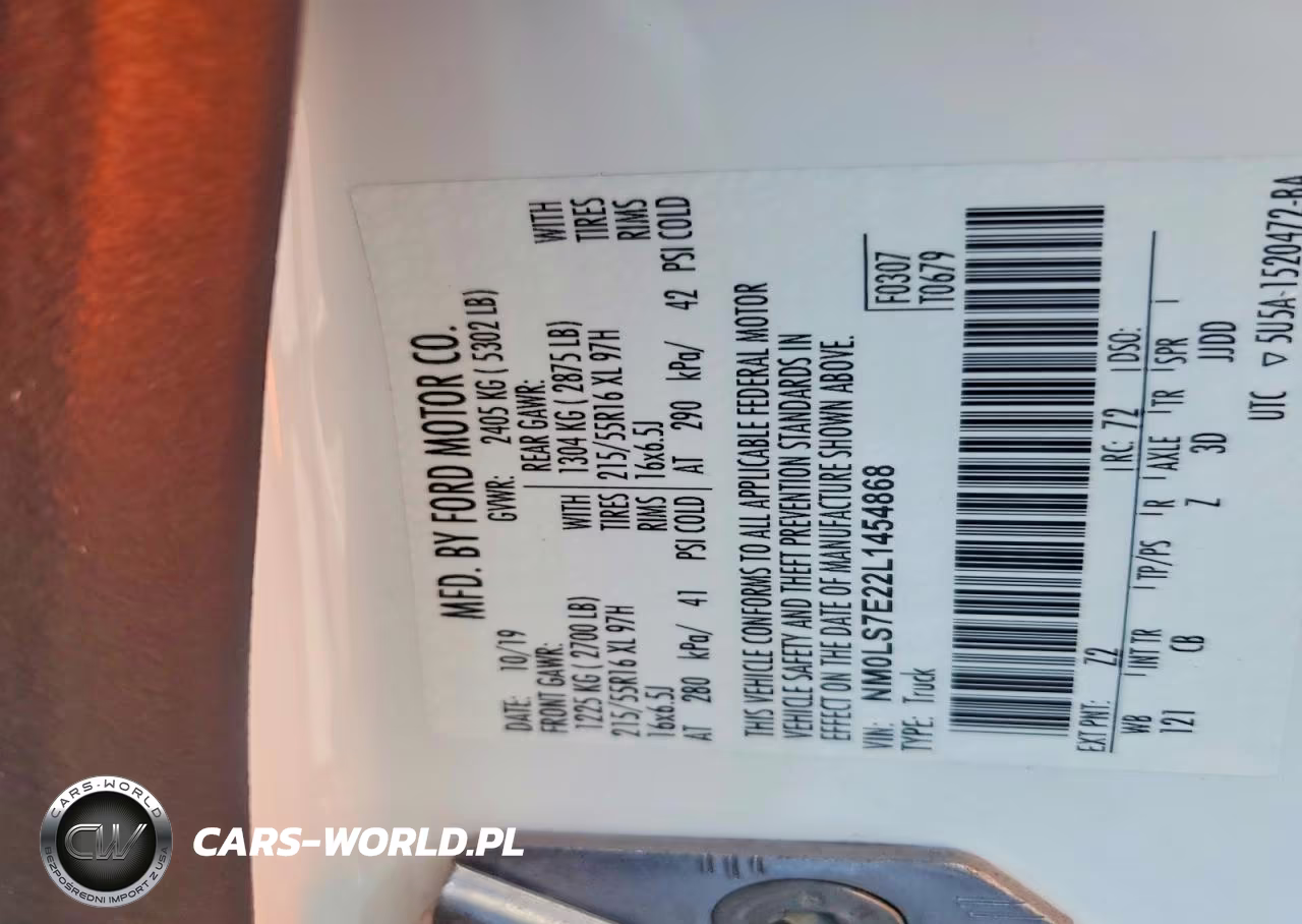 2020 Ford Transit Connect Xl VIN:NM0LS7E22L1454868 - 12