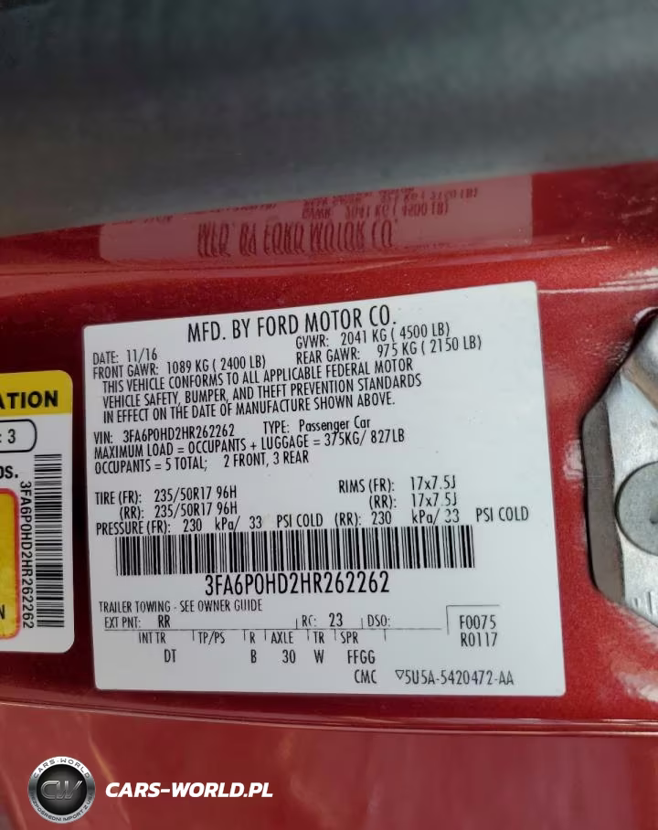 2017 Ford Fusion Se VIN:3FA6P0HD2HR262262 - 12