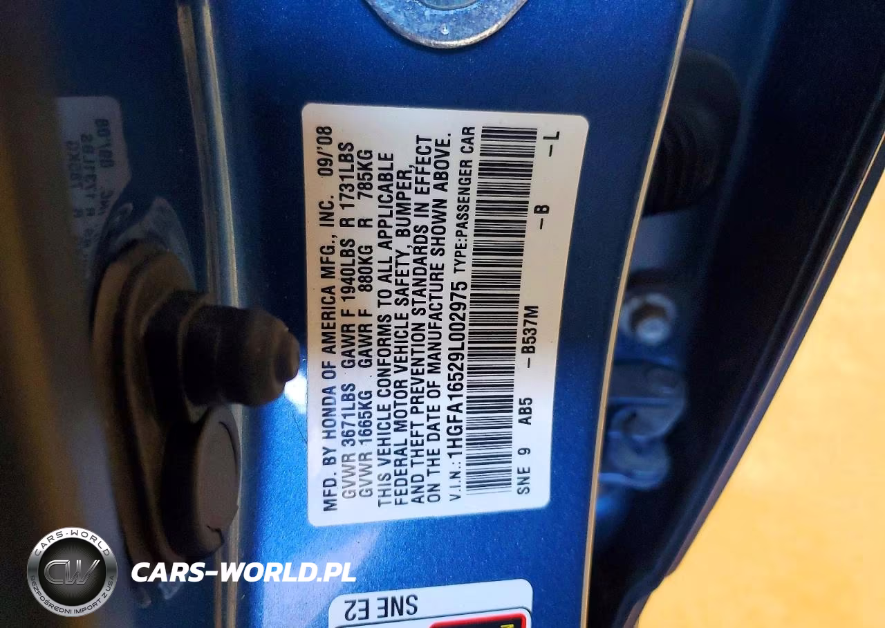 2009 Honda Civic Lx VIN:1HGFA16529L002975 - 13