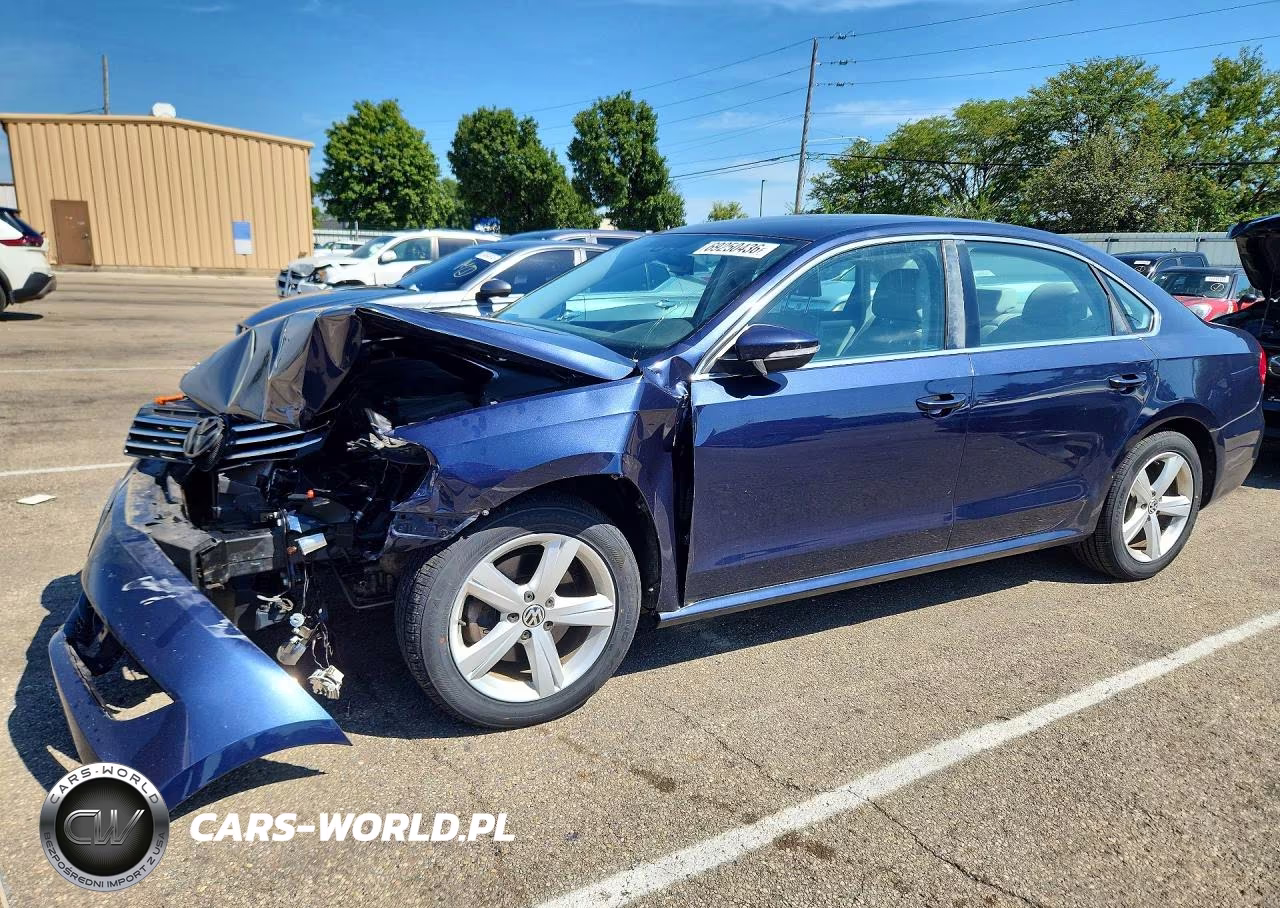 2012 Volkswagen Passat Se VIN:1VWBP7A3XCC098508 - 1