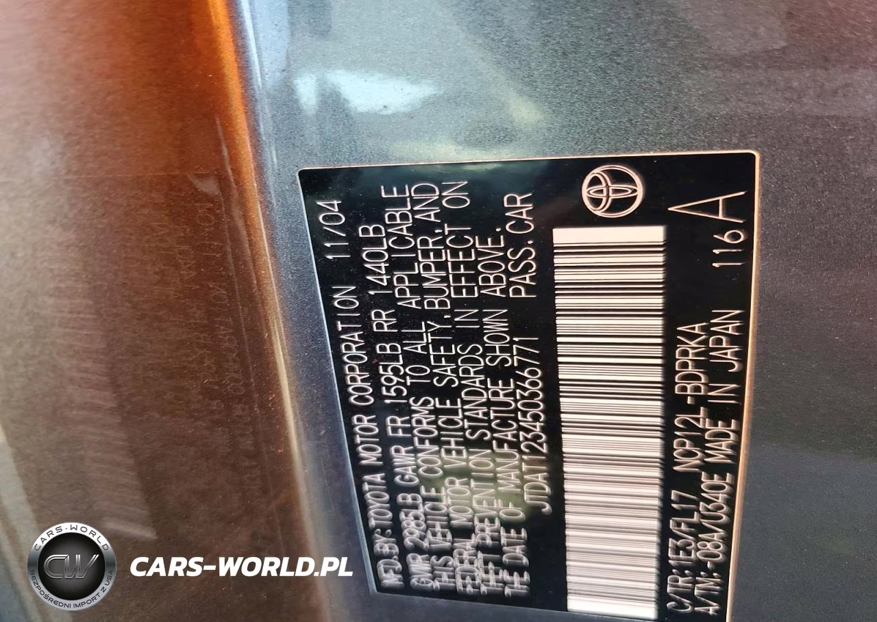 2005 Toyota Echo Base VIN:JTDAT123450366771 - 12