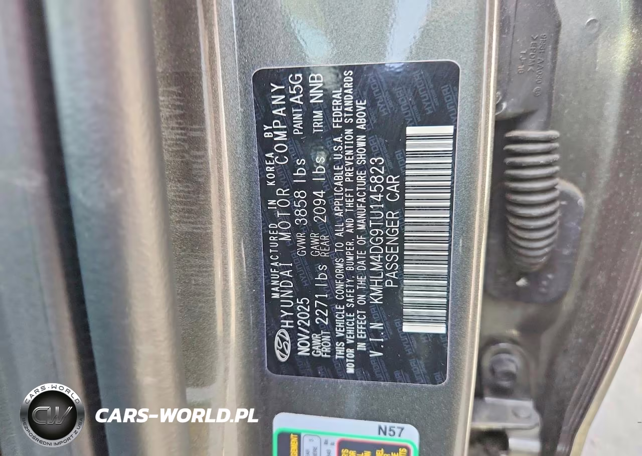 2026 Hyundai Elantra Sel Sport VIN:KMHLM4DG9TU145823 - 12