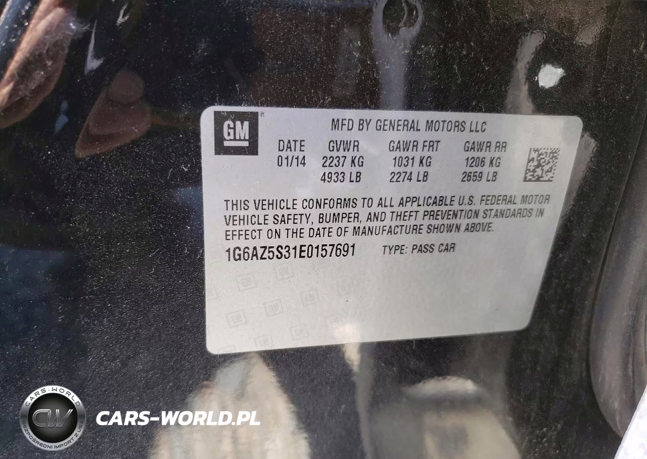 2014 Cadillac Cts Premium Collection VIN:1G6AZ5S31E0157691 - 12