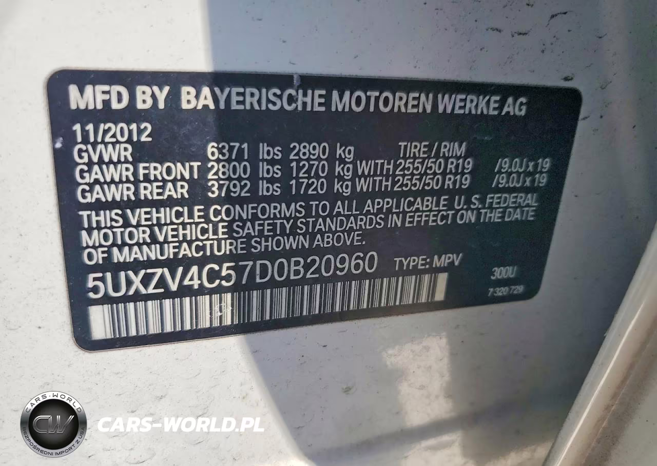 2013 BMW X5 xDrive35I VIN:5UXZV4C57D0B20960 - 13