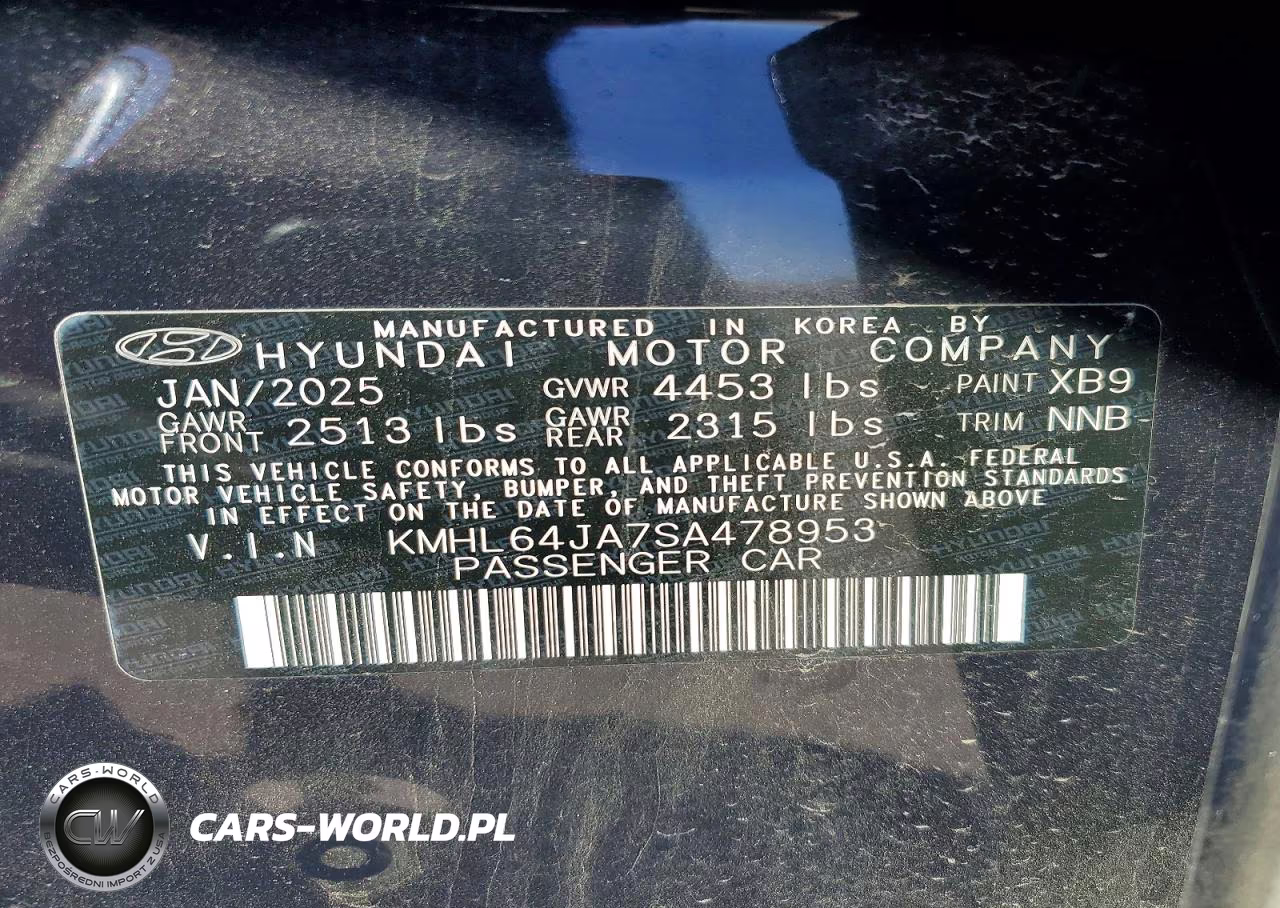 2025 Hyundai Sonata Sel VIN:KMHL64JA7SA478953 - 13