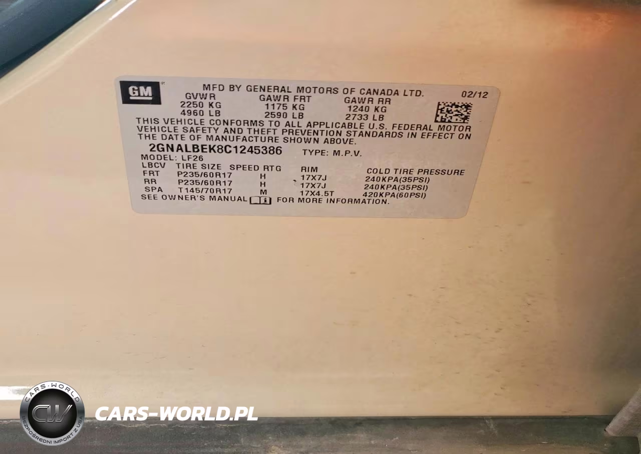 2012 Chevrolet Equinox Ls VIN:2GNALBEK8C1245386 - 13