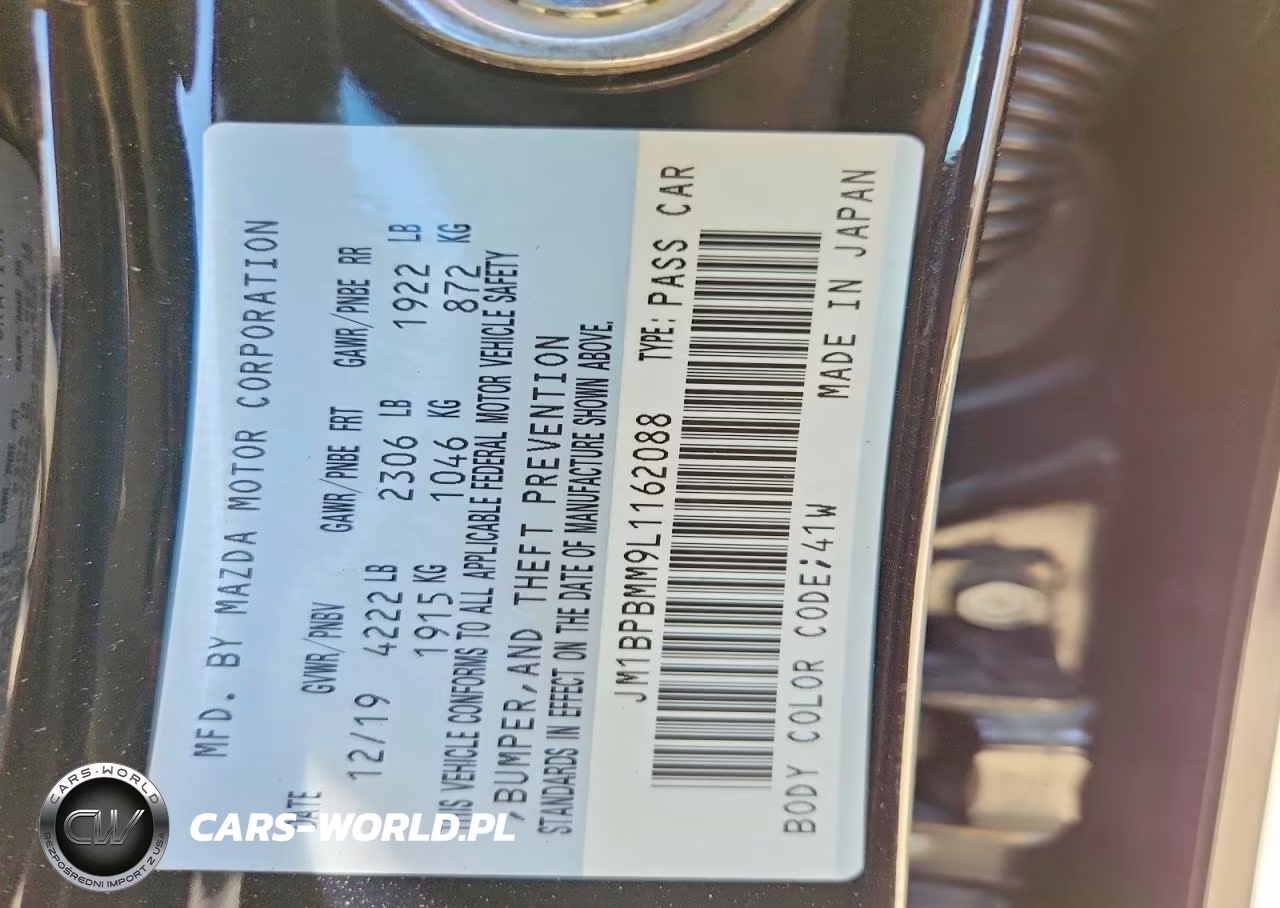 2020 Mazda Mazda3 Hatchback Preferred Package VIN:JM1BPBMM9L1162088 - 12
