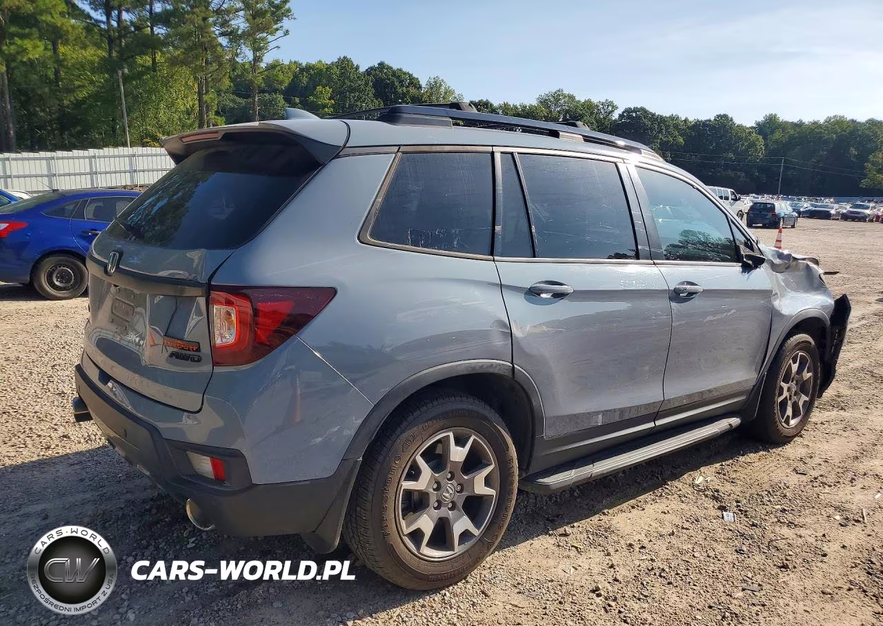 2022 Honda Passport Trail Sport VIN:5FNYF8H67NB017122 - 3