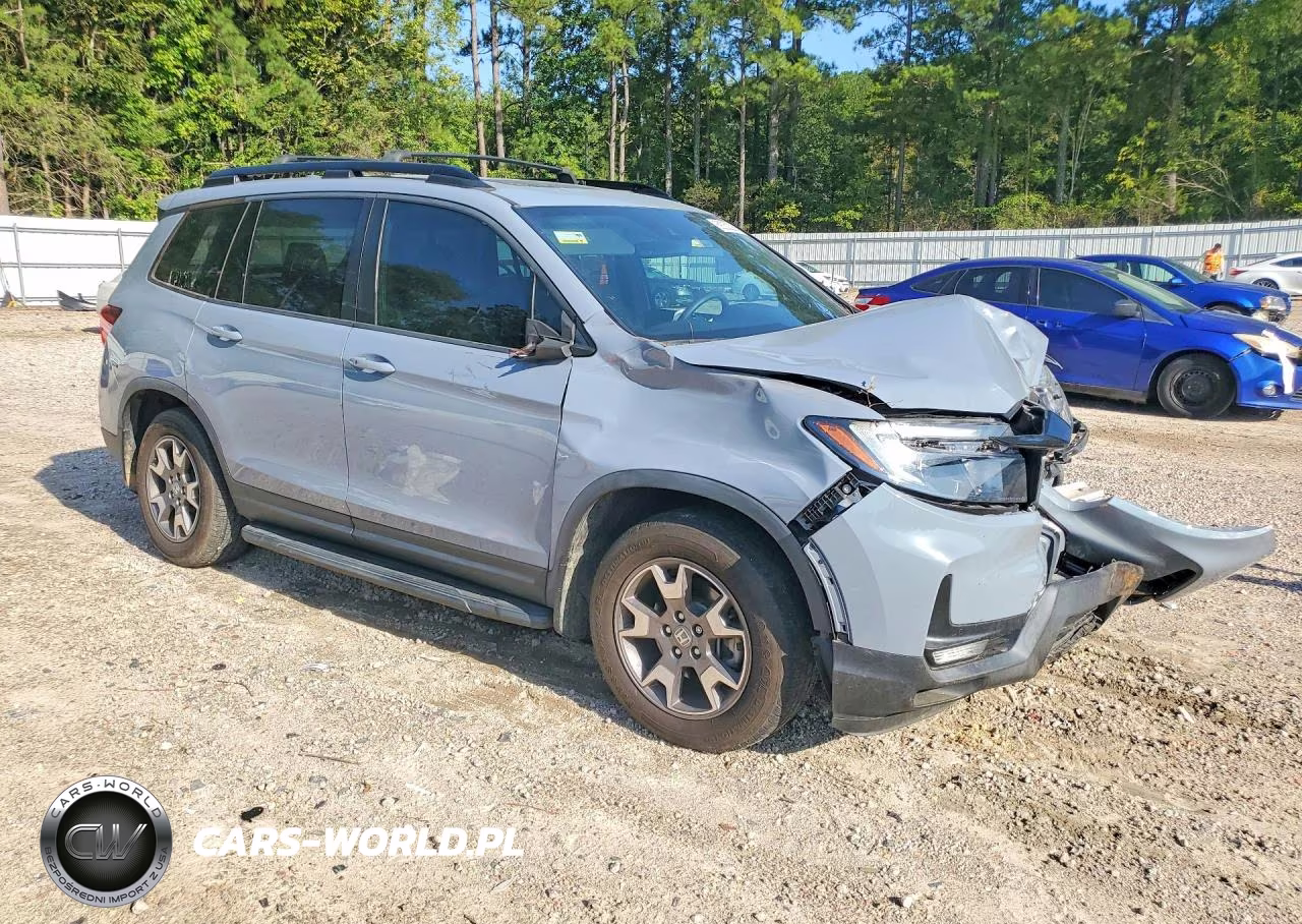 2022 Honda Passport Trail Sport VIN:5FNYF8H67NB017122 - 4
