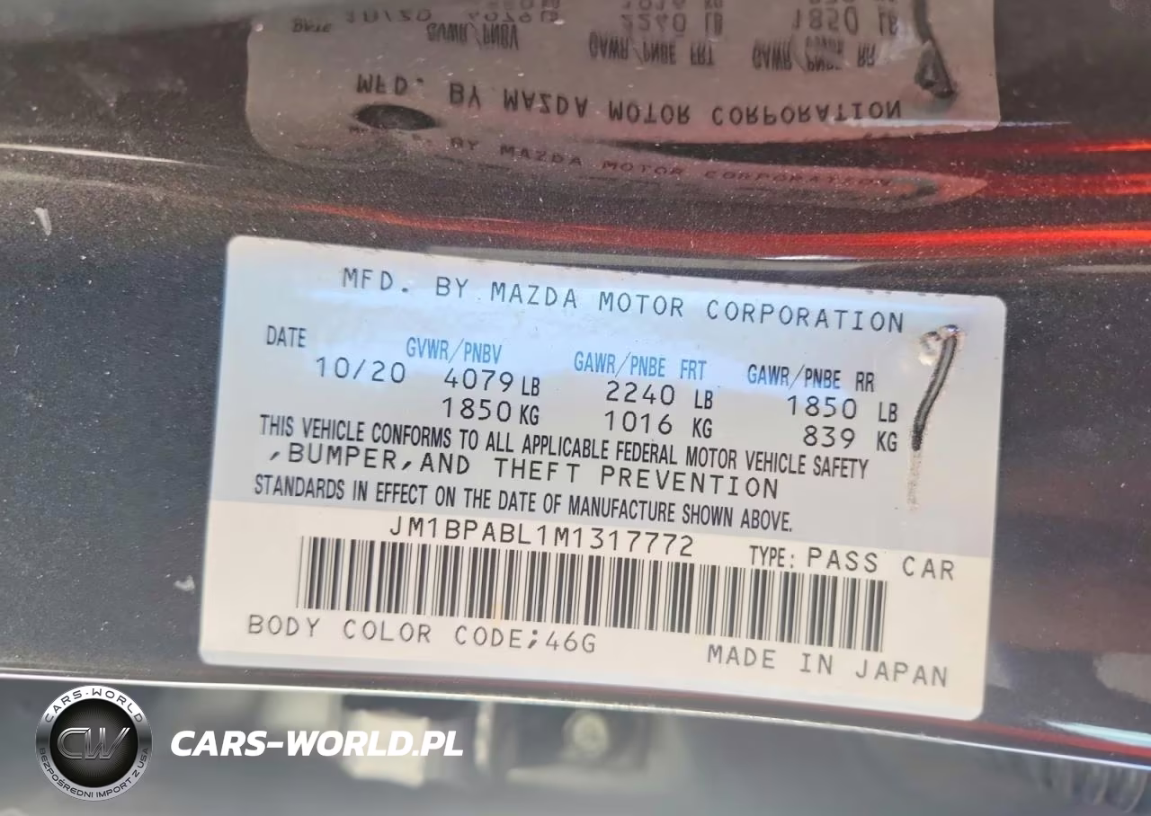 2021 Mazda 3 Select VIN:JM1BPABL1M1317772 - 12