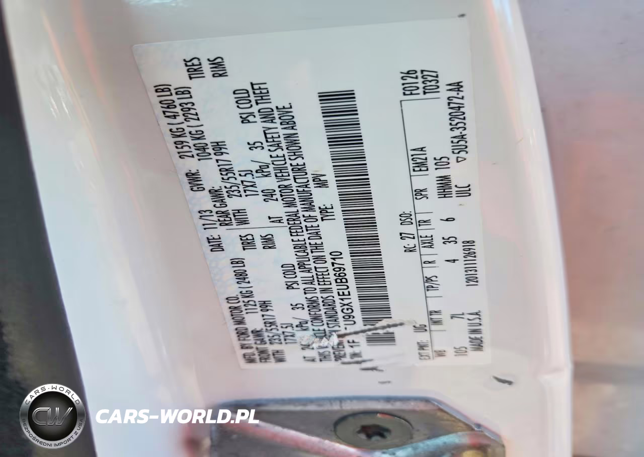 2014 Ford Escape VIN:1FMCU9GX1EUB69710 - 12