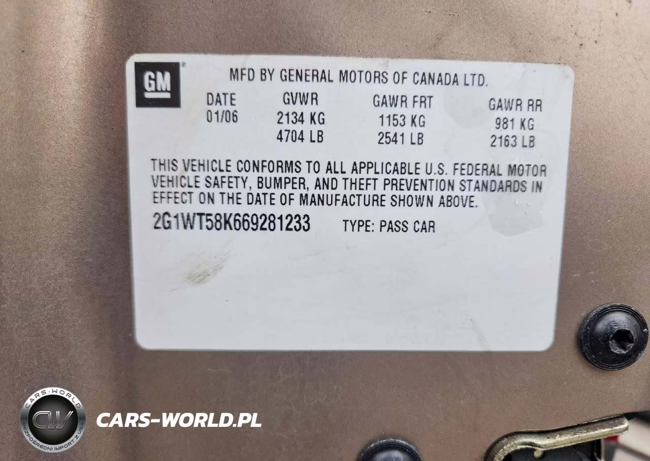 2006 Chevrolet Impala Lt VIN:2G1WT58K669281233 - 12