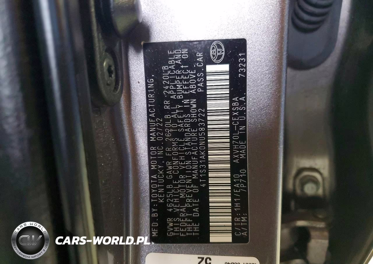 2022 Toyota Camry Hybrid Se VIN:4T1S31AK0NU583722 - 12