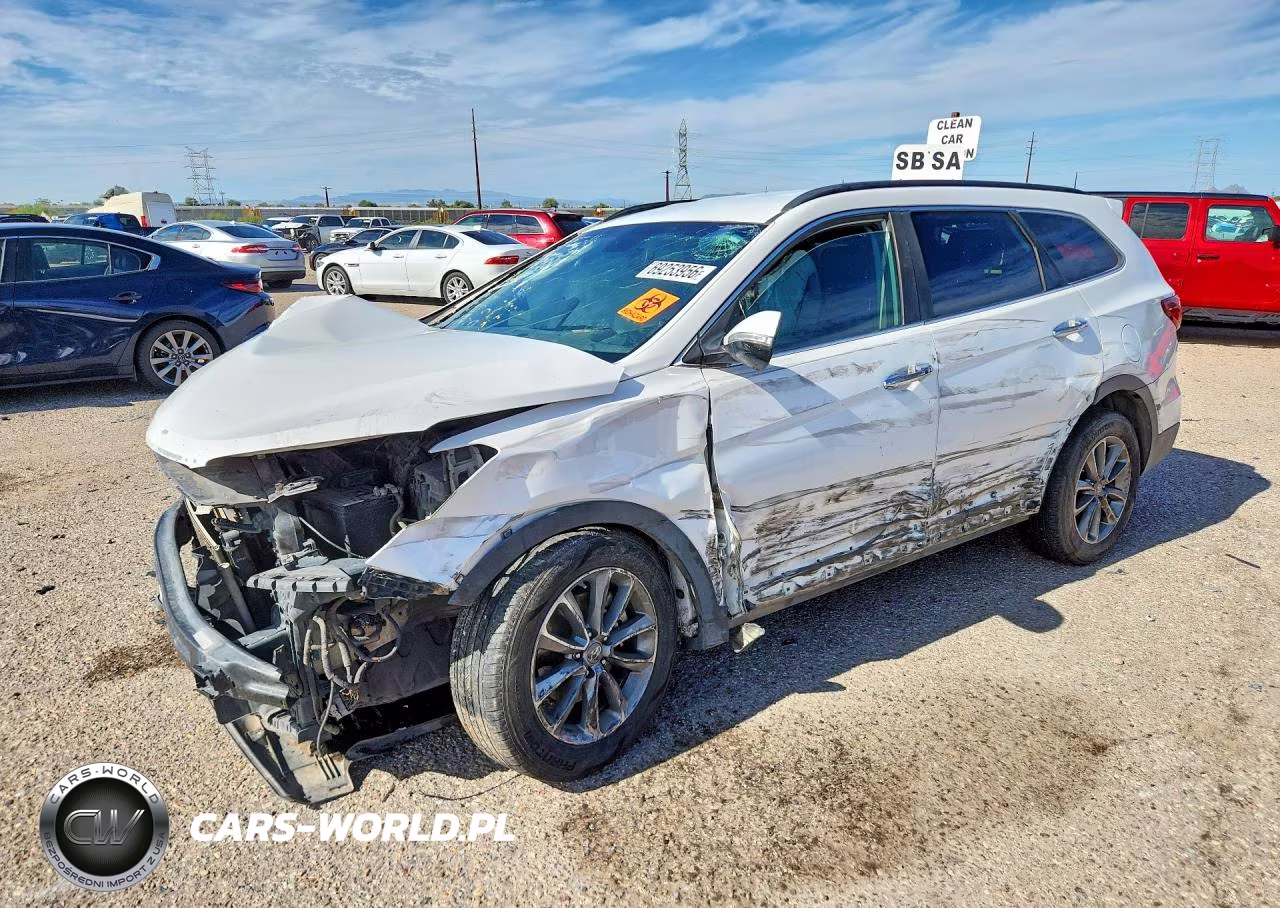 2017 Hyundai Santa Fe Se VIN:KM8SN4HF0HU197097 - 1