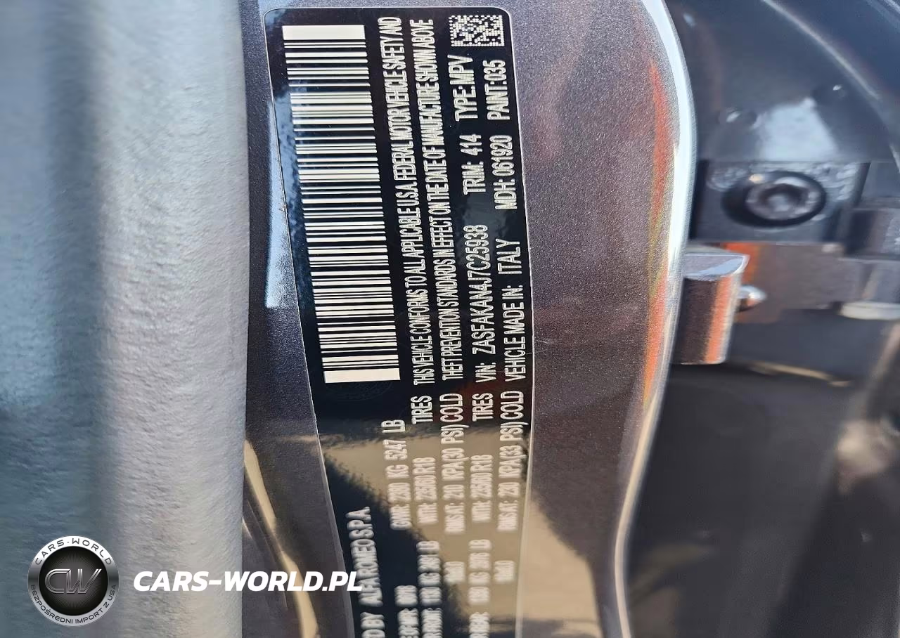 2018 Alfa Romeo Stelvio VIN:ZASFAKAN4J7C25938 - 13