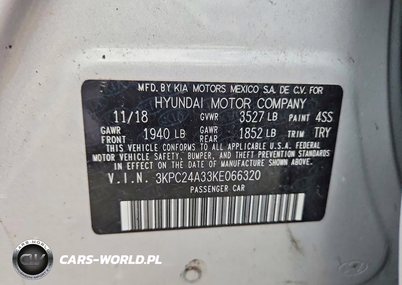 2019 Hyundai Accent Sel VIN:3KPC24A33KE066320 - 12