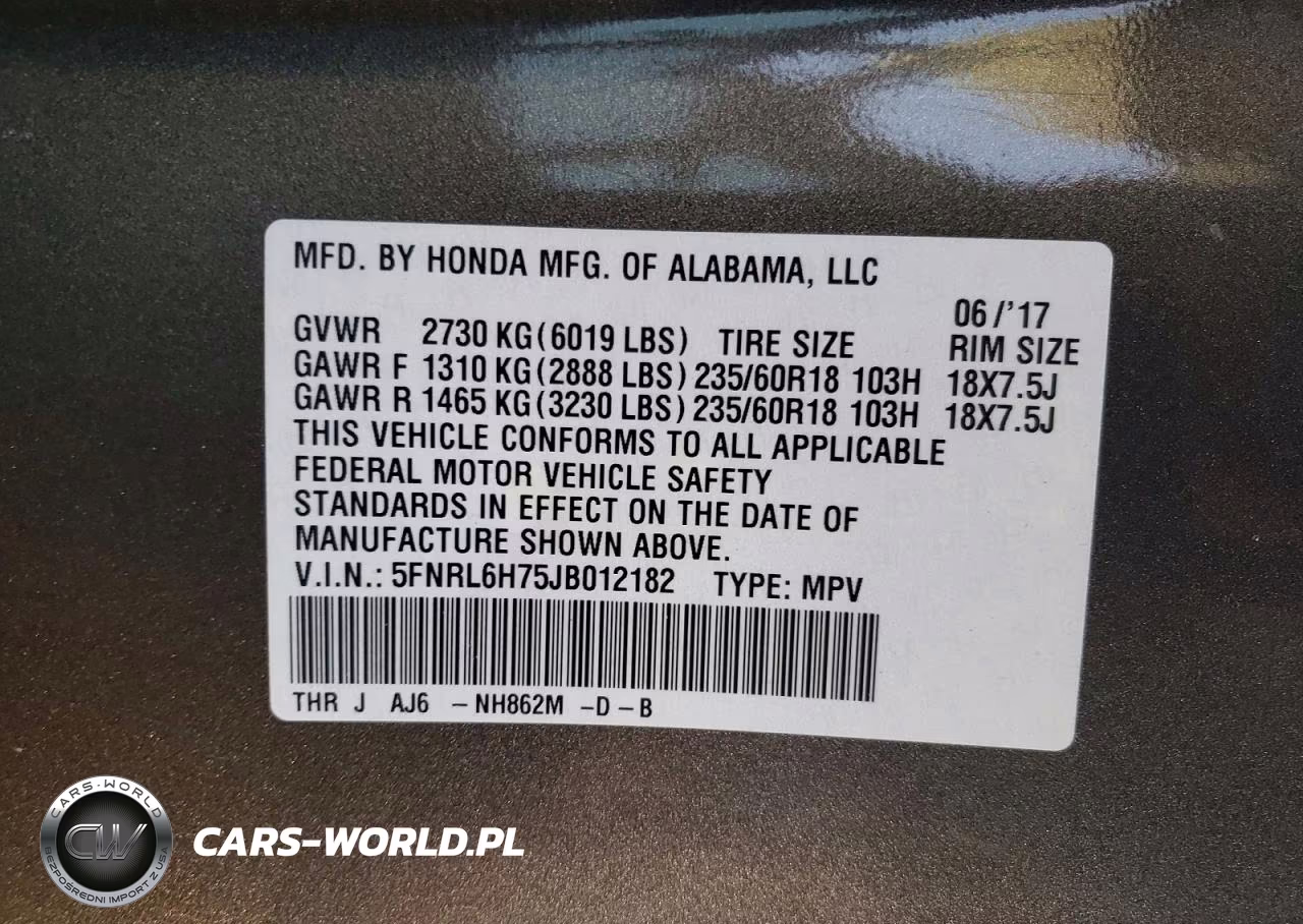2018 Honda Odyssey Exl VIN:5FNRL6H75JB012182 - 14