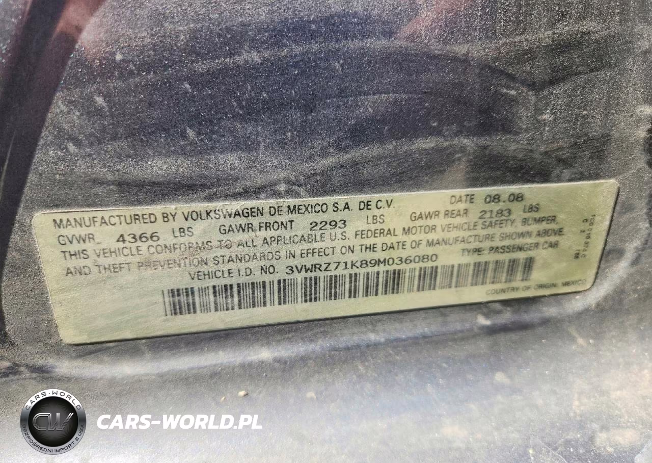 2009 Volkswagen Jetta Se VIN:3VWRZ71K89M036080 - 12