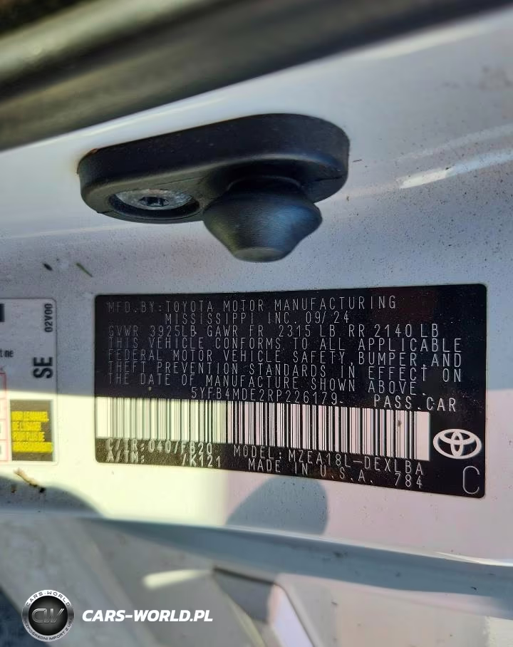 2024 Toyota Corolla Le VIN:5YFB4MDE2RP226179 - 12