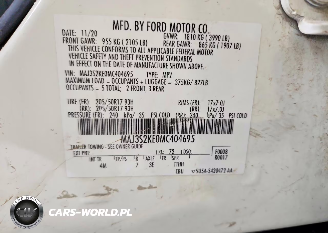 2021 Ford Ecosport Titanium VIN:MAJ3S2KE0MC404695 - 12