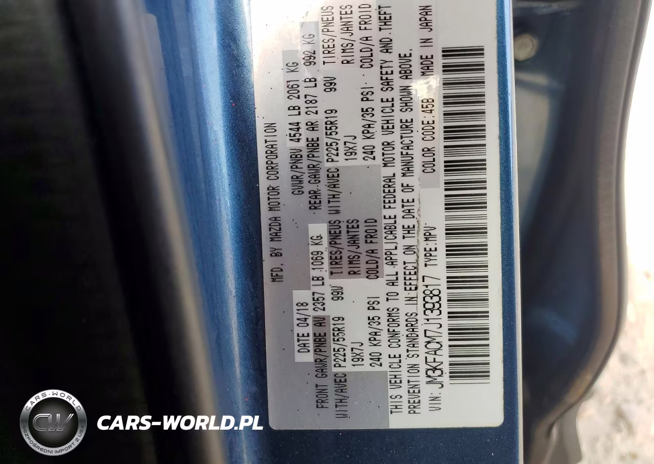 2018 Mazda Cx-5 Touring VIN:JM3KFACM7J1393817 - 13