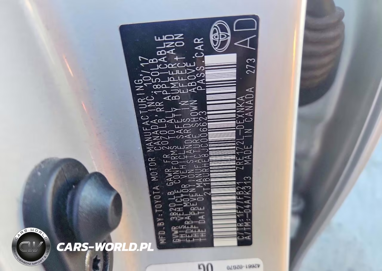 2018 Toyota Corolla Le VIN:2T1BURHE8JC006623 - 13