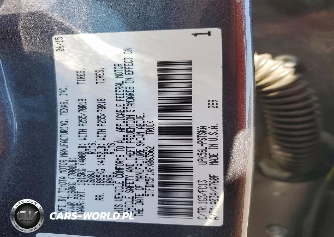2015 Toyota Tundra Crewmax Sr5 VIN:5TFDM5F1XFX063562 - 12