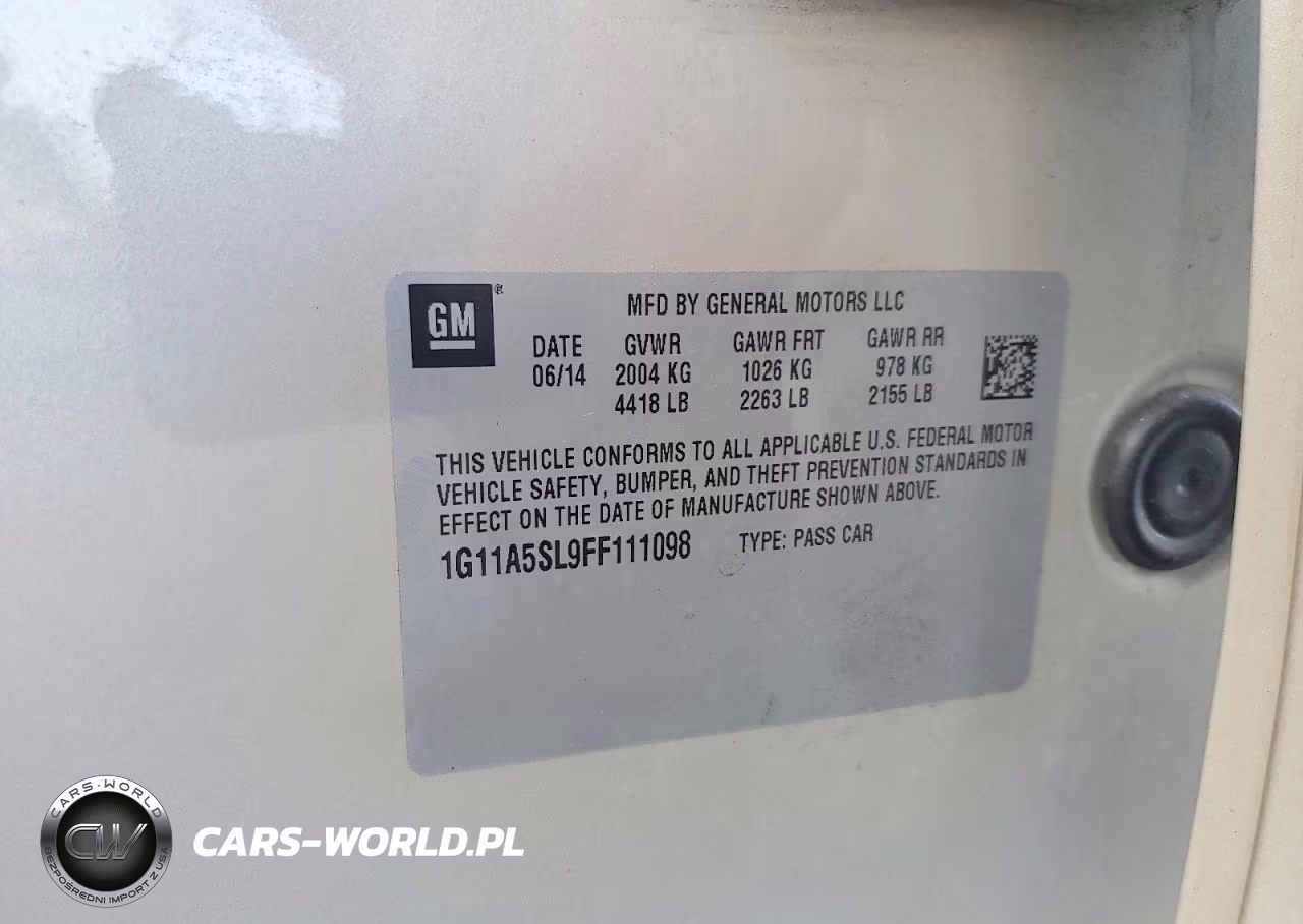 2015 Chevrolet Malibu Ls VIN:1G11A5SL9FF111098 - 12