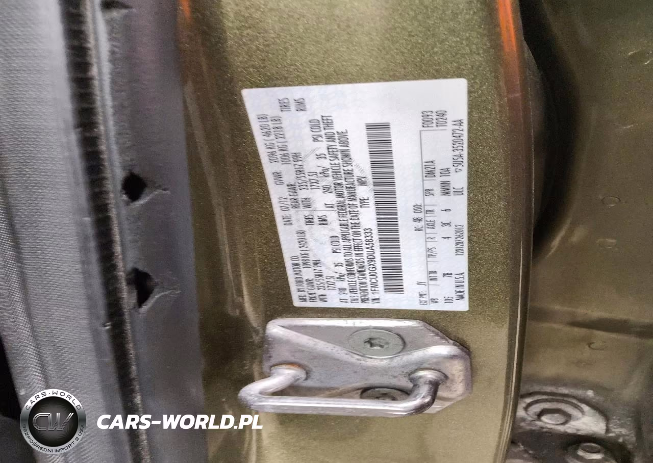2013 Ford Escape Se VIN:1FMCU0GX9DUA58333 - 12