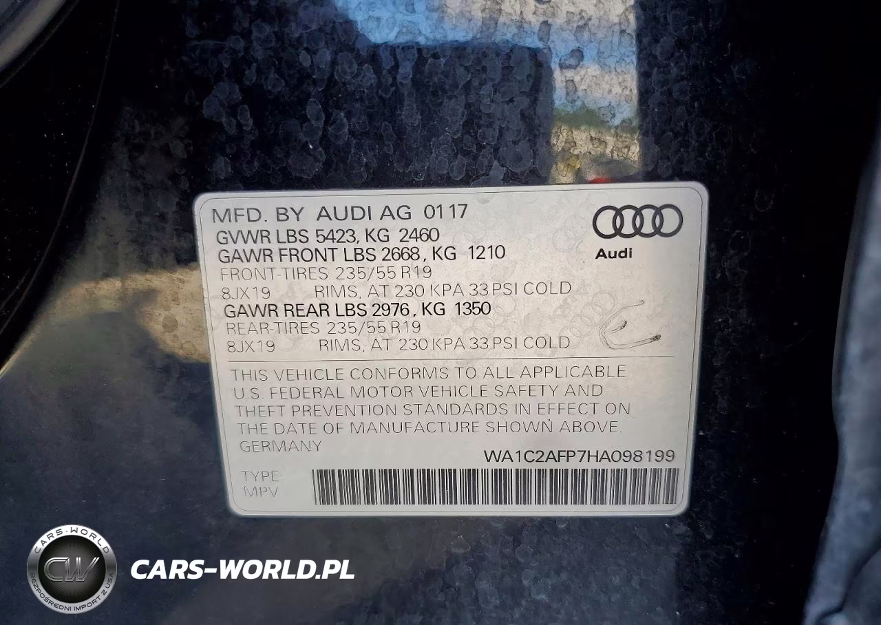 2017 Audi Q5 Premium VIN:WA1C2AFP7HA098199 - 13