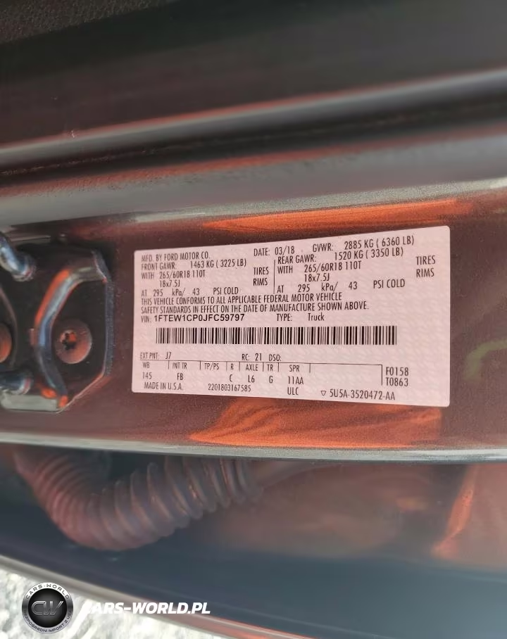 2018 Ford F150 Supercrew VIN:1FTEW1CP0JFC59797 - 12