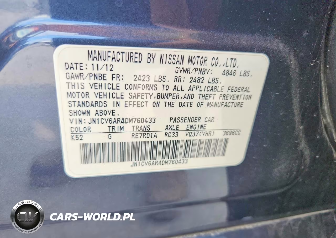 2013 Infiniti G37 Sedan X VIN:JN1CV6AR4DM760433 - 12