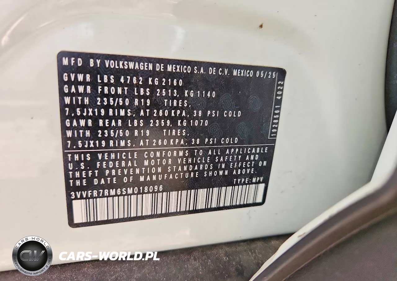 2025 Volkswagen Tiguan Se VIN:3VVFR7RM6SM018096 - 13