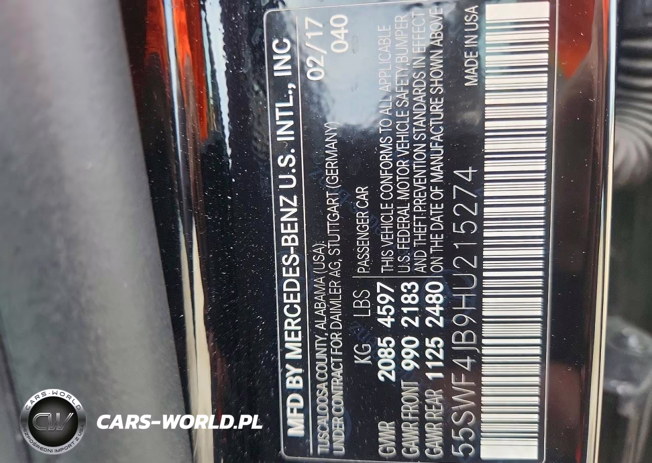 2017 Mercedes-Benz C 300 VIN:55SWF4JB9HU215274 - 12