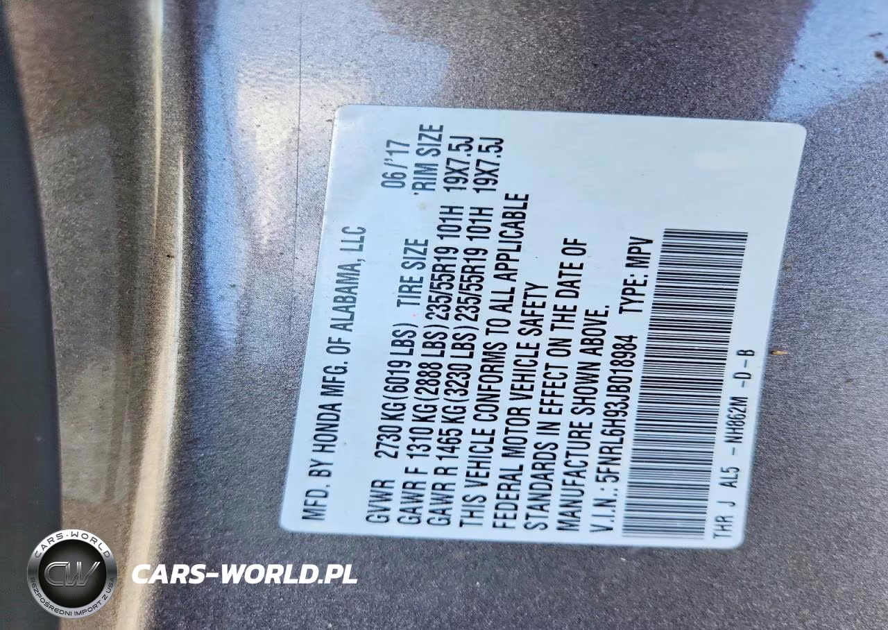 2018 Honda Odyssey Elite VIN:5FNRL6H93JB018984 - 13