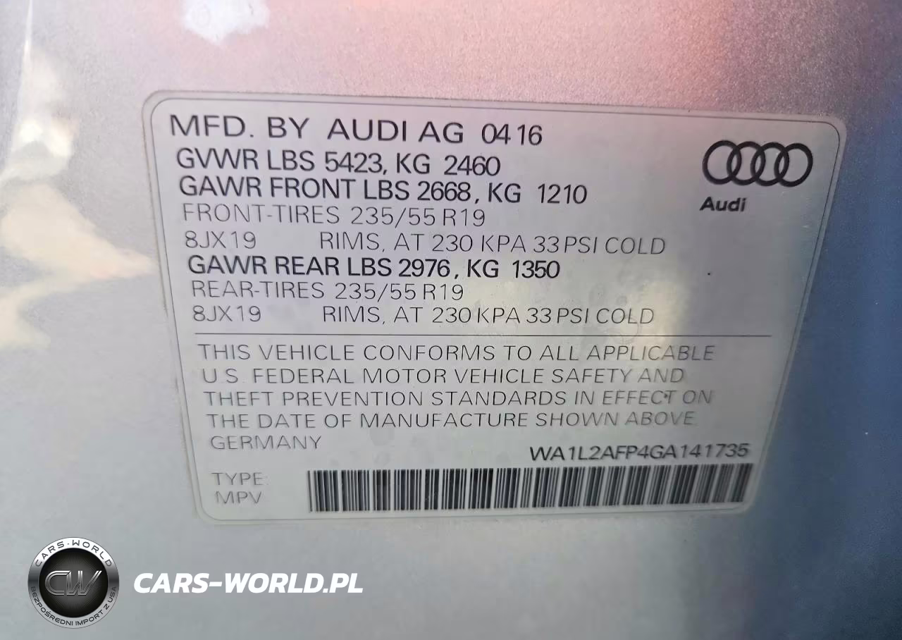 2016 Audi Q5 Premium Plus VIN:WA1L2AFP4GA141735 - 12