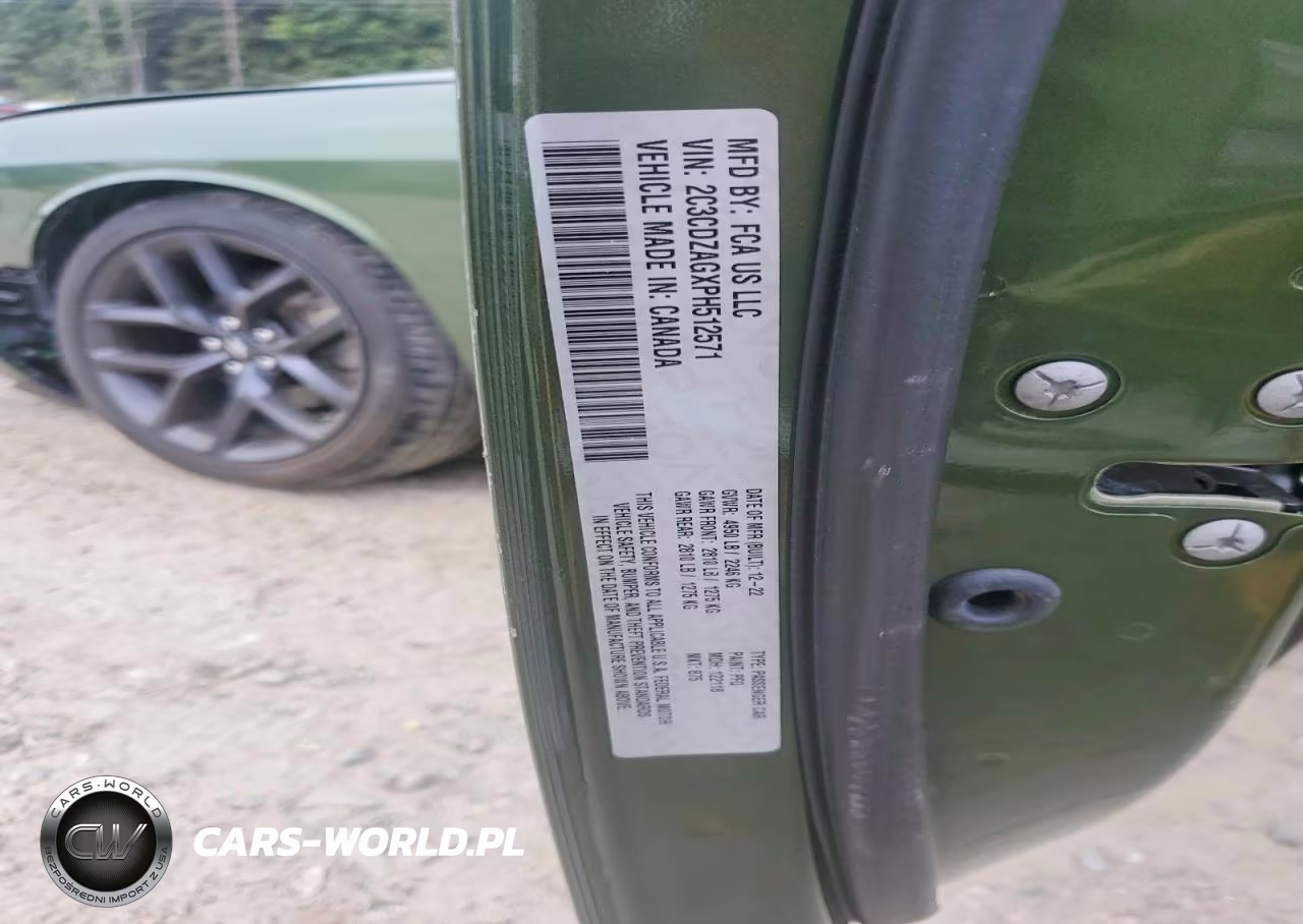 2023 Dodge Challenger Sxt VIN:2C3CDZAGXPH512571 - 12