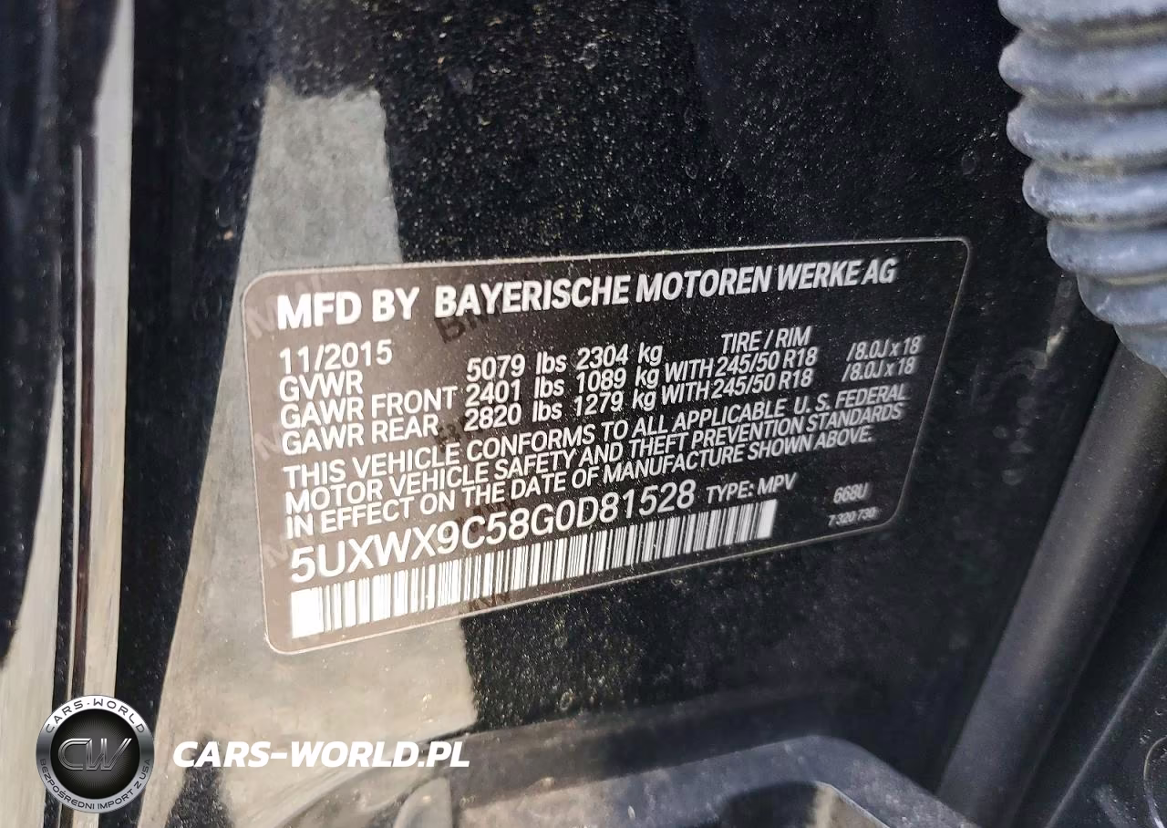 2016 BMW X3 xDrive28I VIN:5UXWX9C58G0D81528 - 13