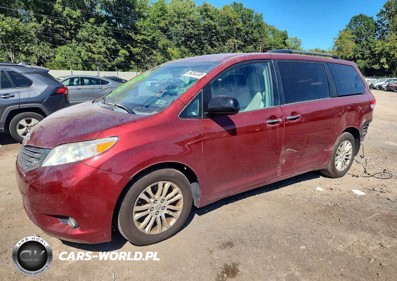2012 Toyota Sienna Xle 8-Passenger VIN:5TDYK3DC9CS254729 - 1