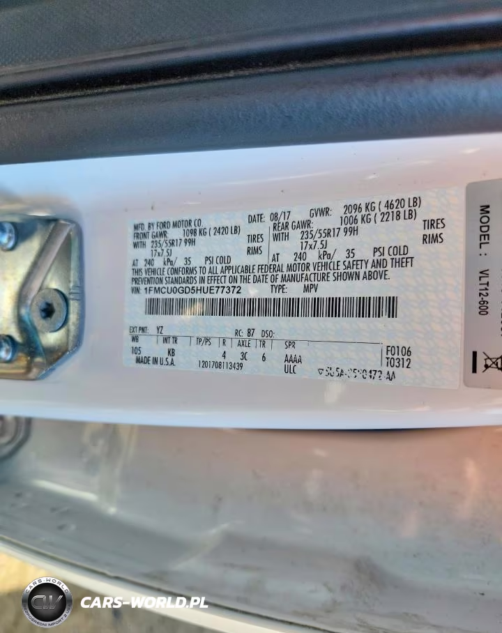 2017 Ford Escape Se VIN:1FMCU0GD5HUE77372 - 13