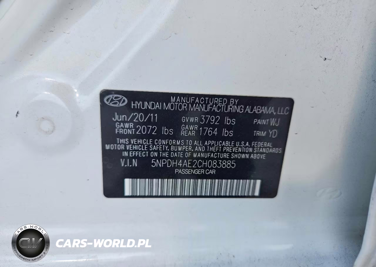 2012 Hyundai Elantra Gls VIN:5NPDH4AE2CH083885 - 12