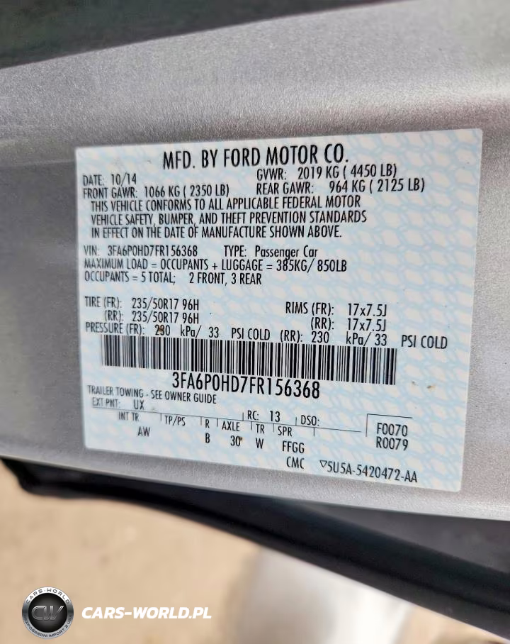 2015 Ford Fusion Se VIN:3FA6P0HD7FR156368 - 12