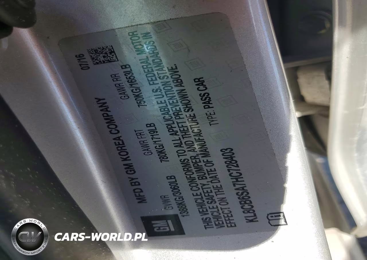 2017 Chevrolet Spark Ls VIN:KL8CB6SA7HC728403 - 12