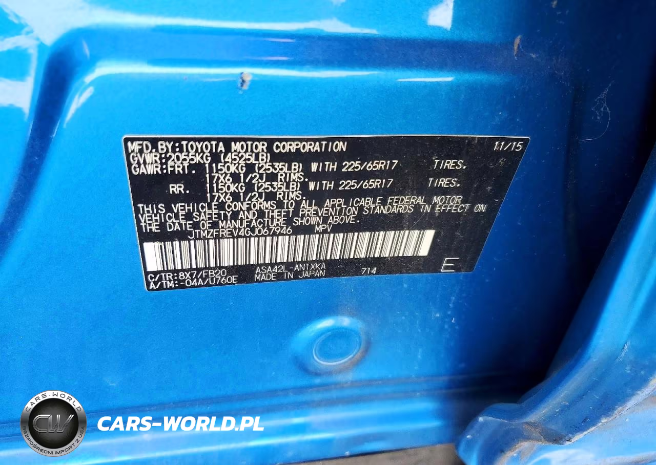 2016 Toyota Rav4 Le VIN:JTMZFREV4GJ067946 - 13