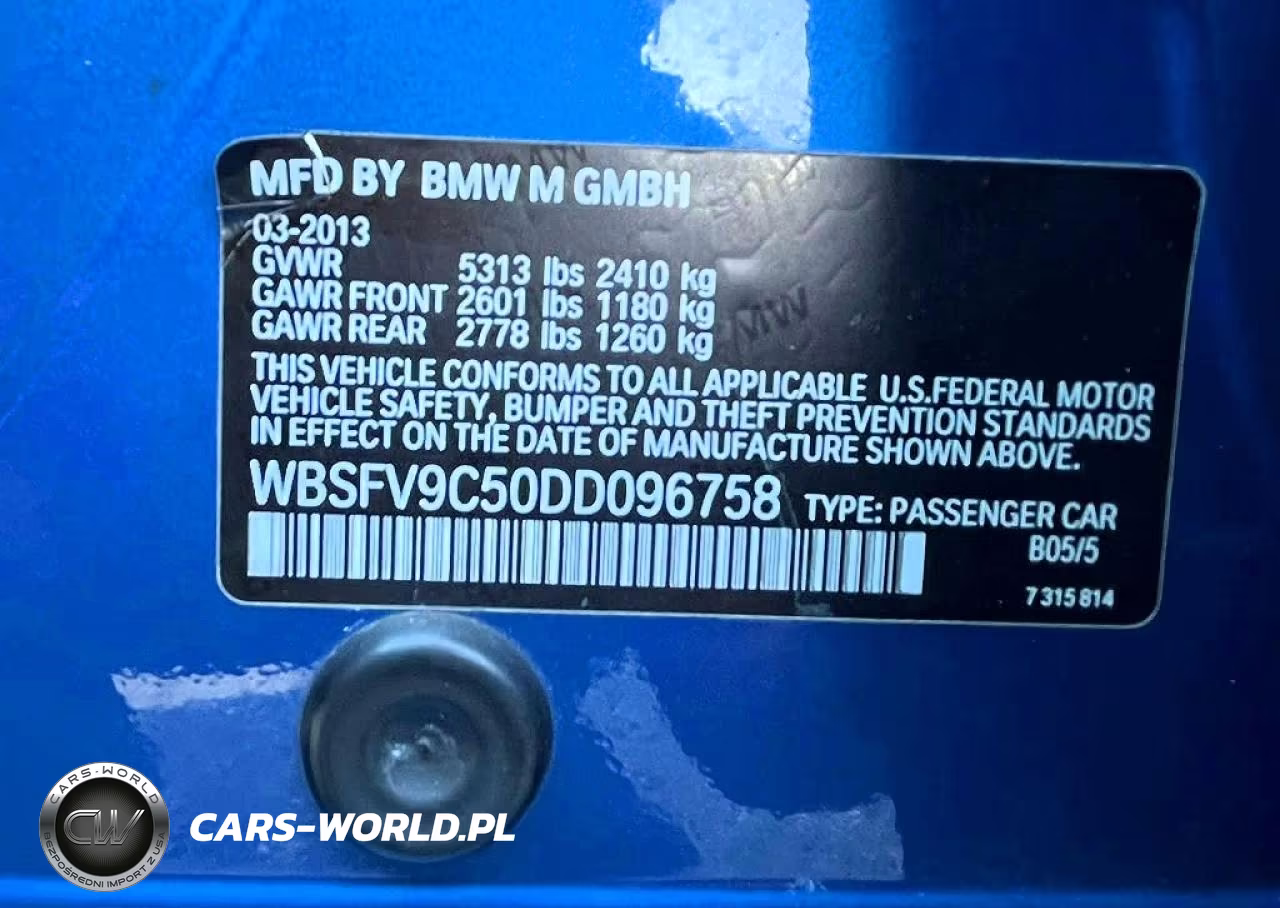 2013 BMW M5 VIN:WBSFV9C50DD096758 - 14