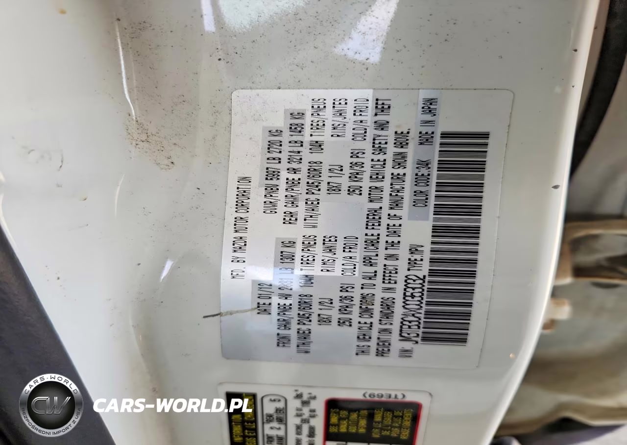 2012 Mazda Cx-9 VIN:JM3TB3CAXC0353032 - 13