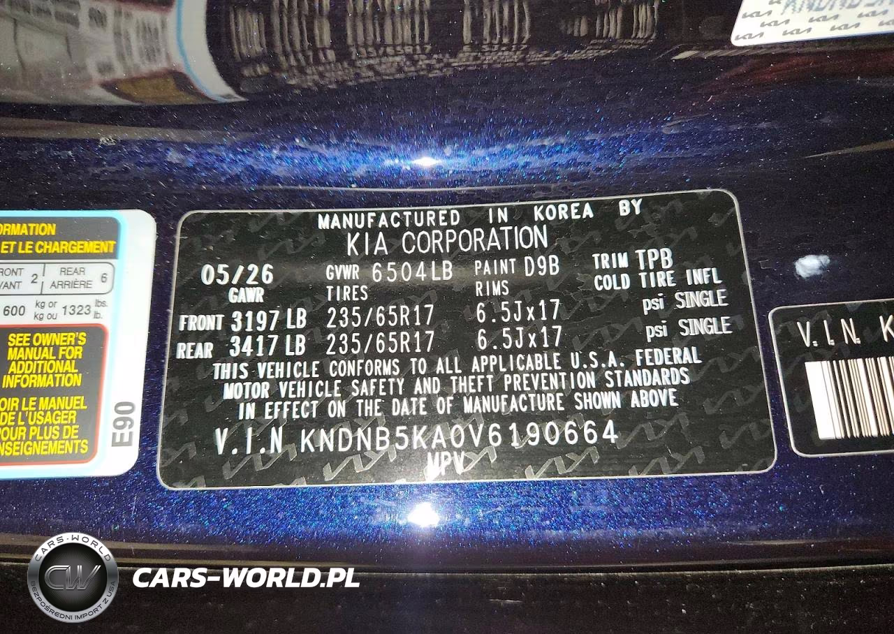 2027 Kia Carnival Lxs VIN:KNDNB5KA0V6190664 - 13