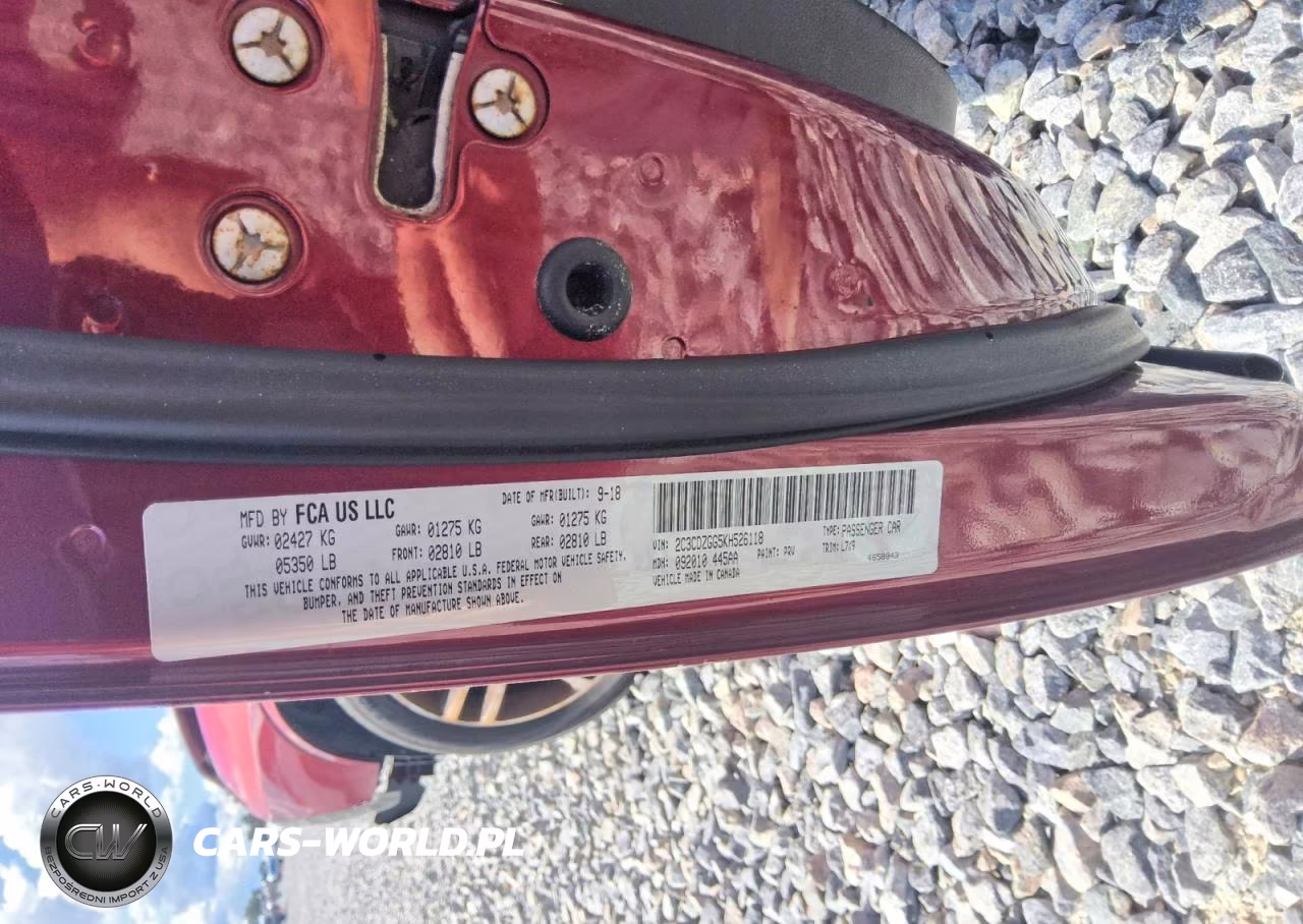 2019 Dodge Challenger Sxt VIN:2C3CDZGG5KH526118 - 12